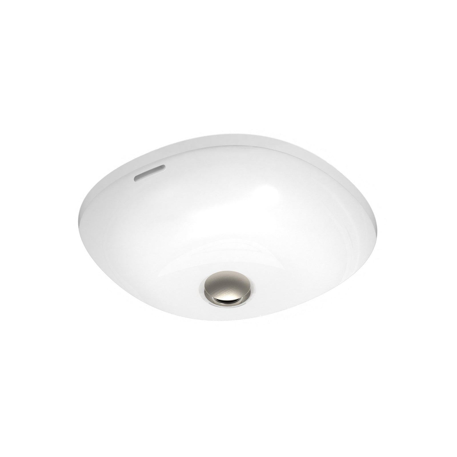 ADP Charlotte Basin in Gloss White, overflow detail