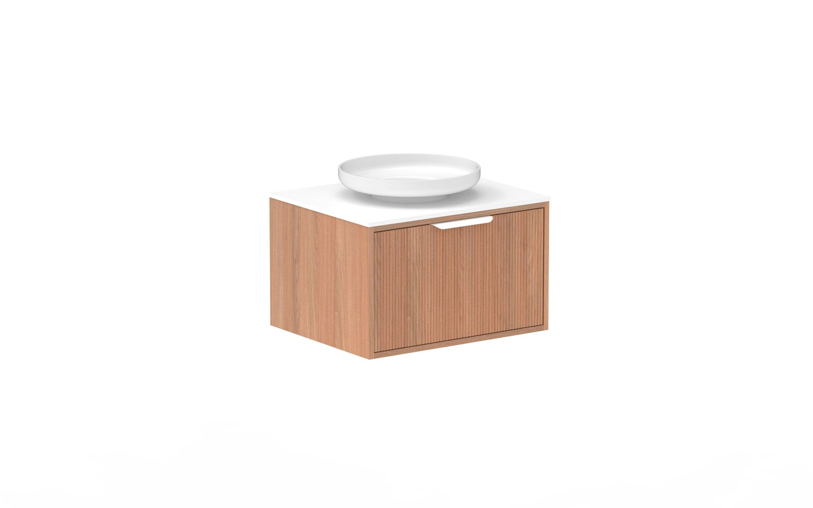 ADP Clifton Wall Hung Vanity 600mm centre bowl in Tasmanian Oak