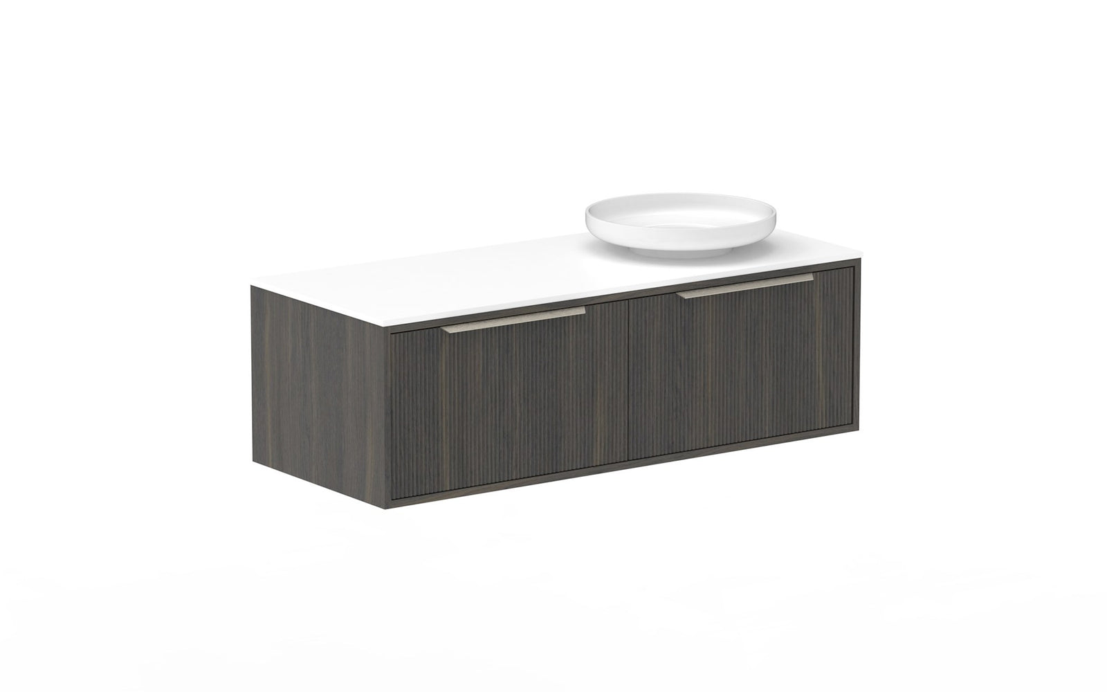 ADP Clifton Wall Hung Vanity 1200mm right offset bowl in Bottega Oak