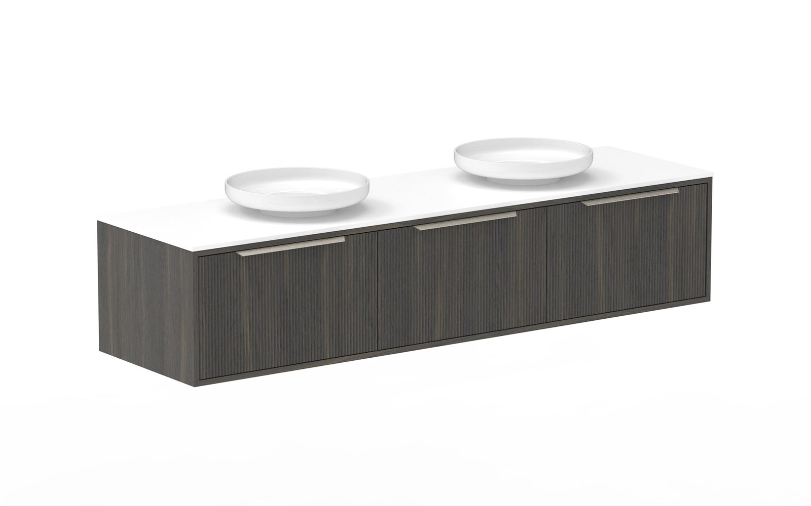 ADP Clifton Wall Hung Vanity 1800mm double bowl in Bottega Oak
