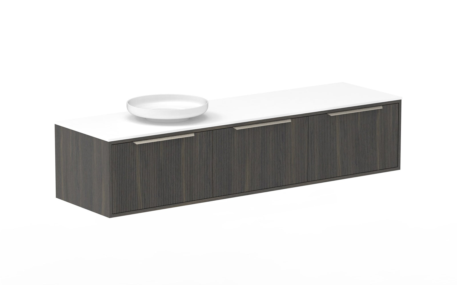 ADP Clifton Wall Hung Vanity 1800mm left offset bowl in Bottega Oak