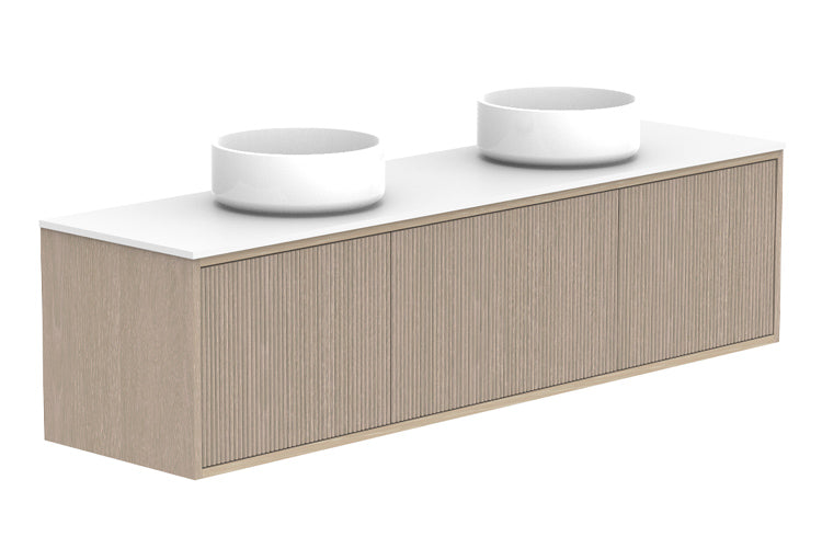 ADP Clifton Ensuite Wall Hung Vanity 1500mm double bowl