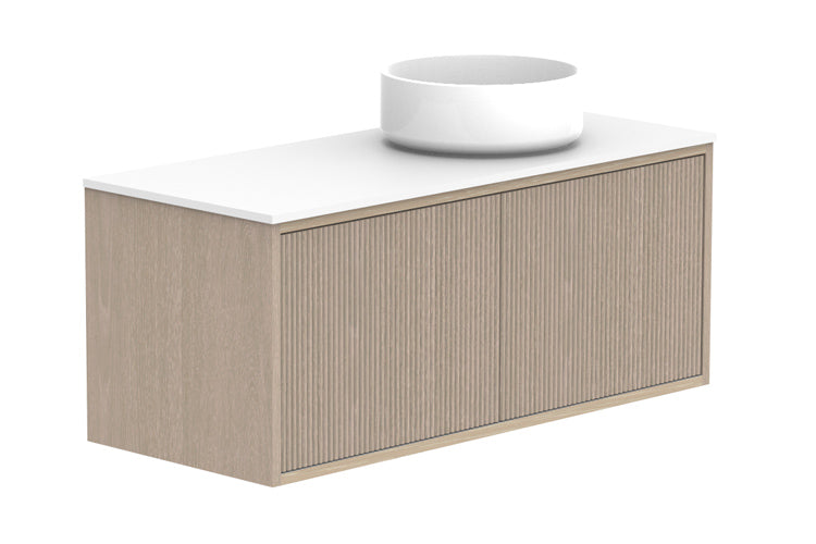ADP Clifton Ensuite Wall Hung Vanity 900mm right offset bowl