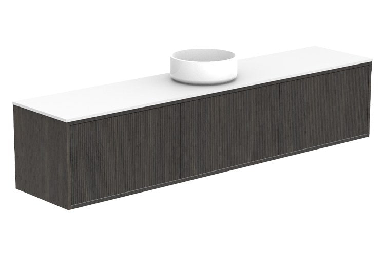 ADP Clifton Ensuite Wall Hung Vanity 1800mm centre bowl in Bottega Oak