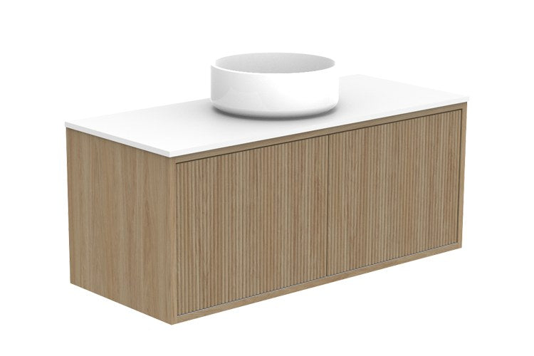 ADP Clifton Ensuite Wall Hung Vanity 900mm centre bowl in Prime Oak