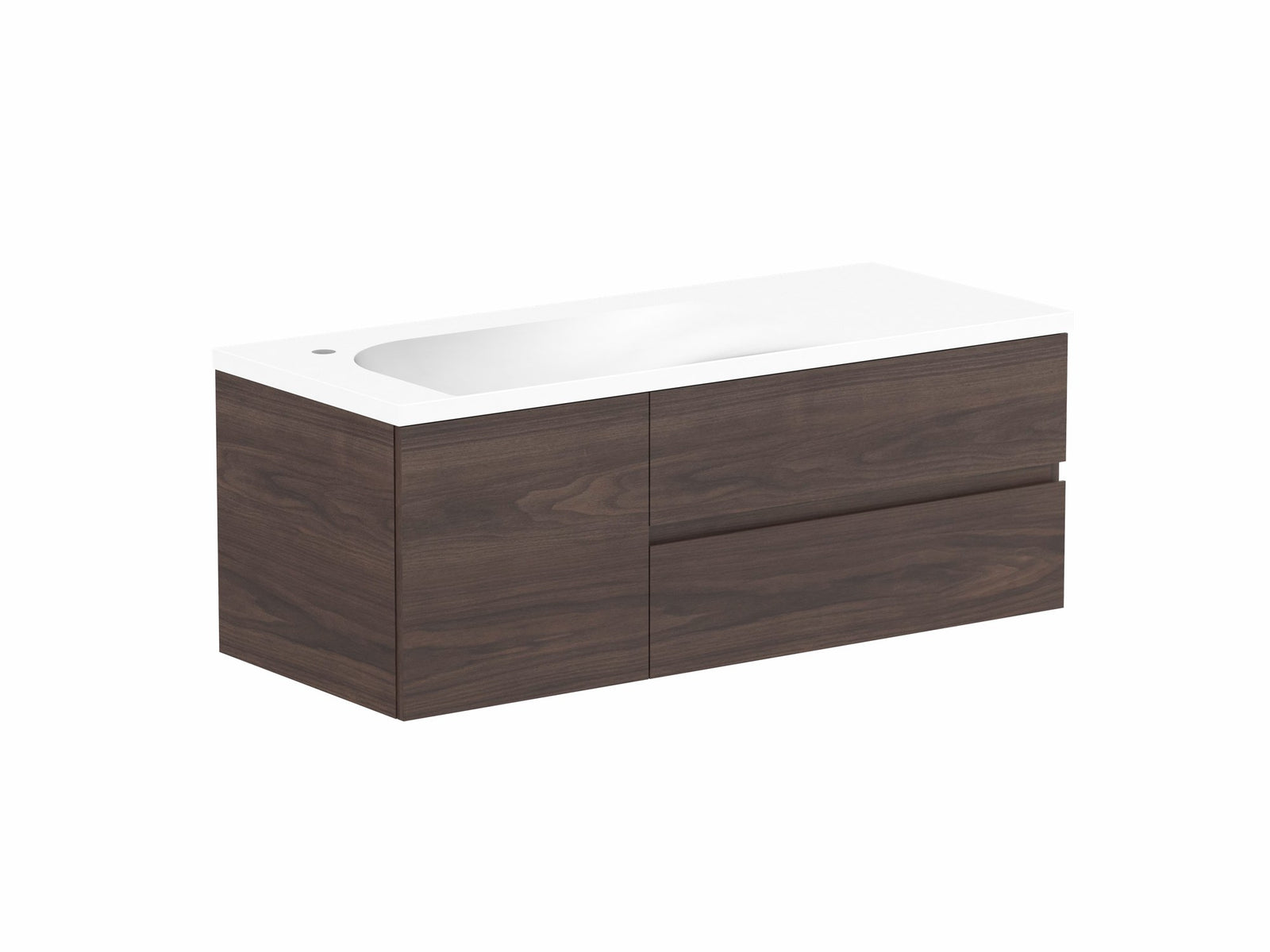 ADP Drift Wall Hung Vanity 1200mm left offset bowl