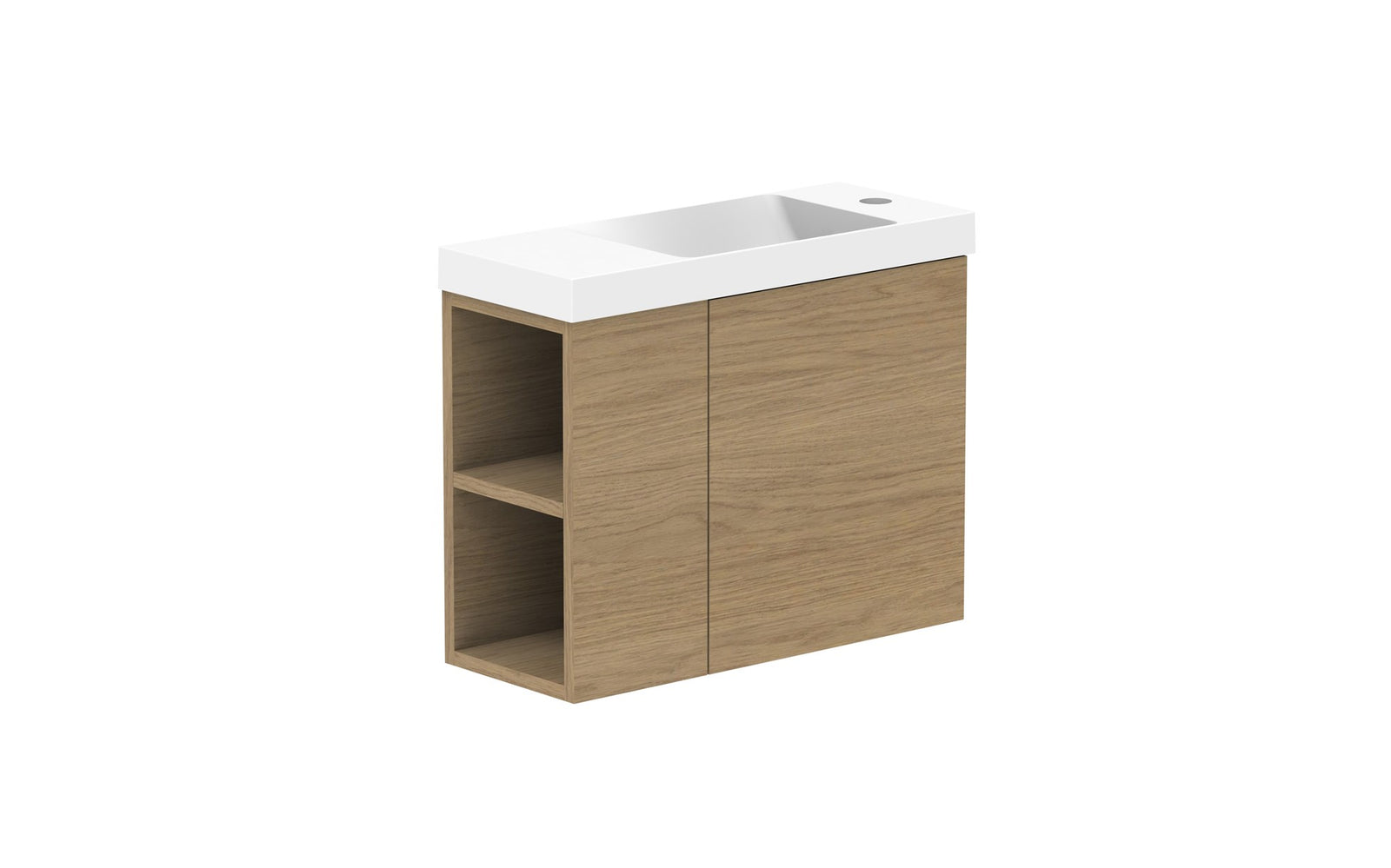 ADP Drift Mini Wall Hung Vanity in Boston Oak