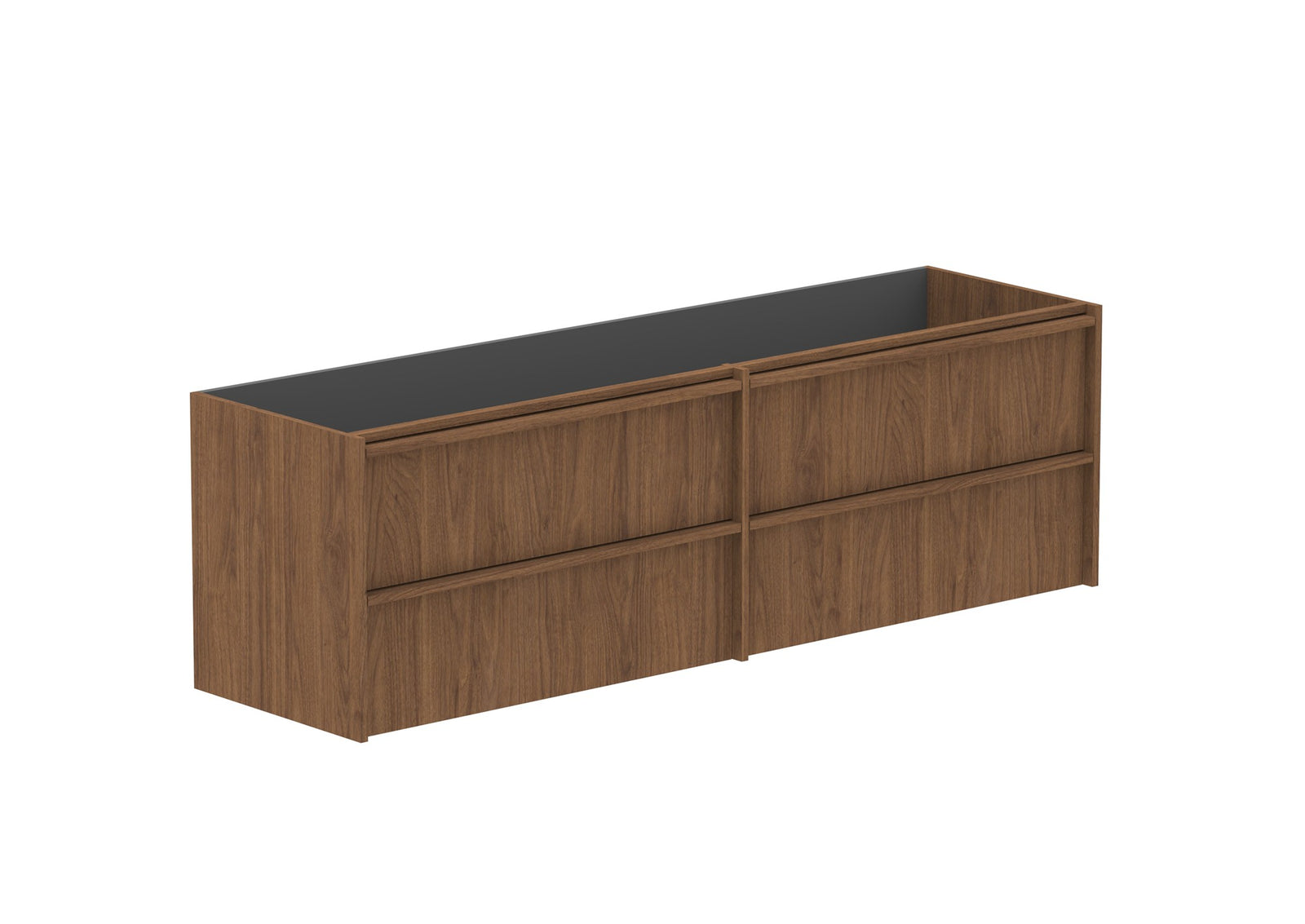 ADP Eli Full Depth Wall Hung Vanity 1800mm cabinet only in Florentine Walnut