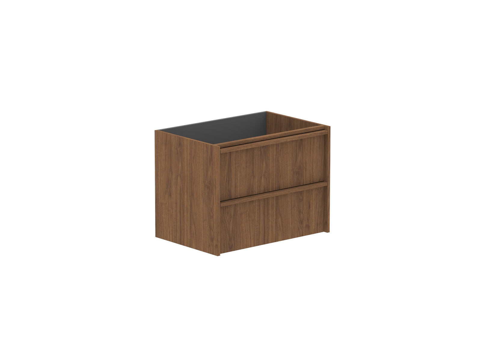 ADP Eli Full Depth Wall Hung Vanity 750mm cabinet only in Florentine Walnut