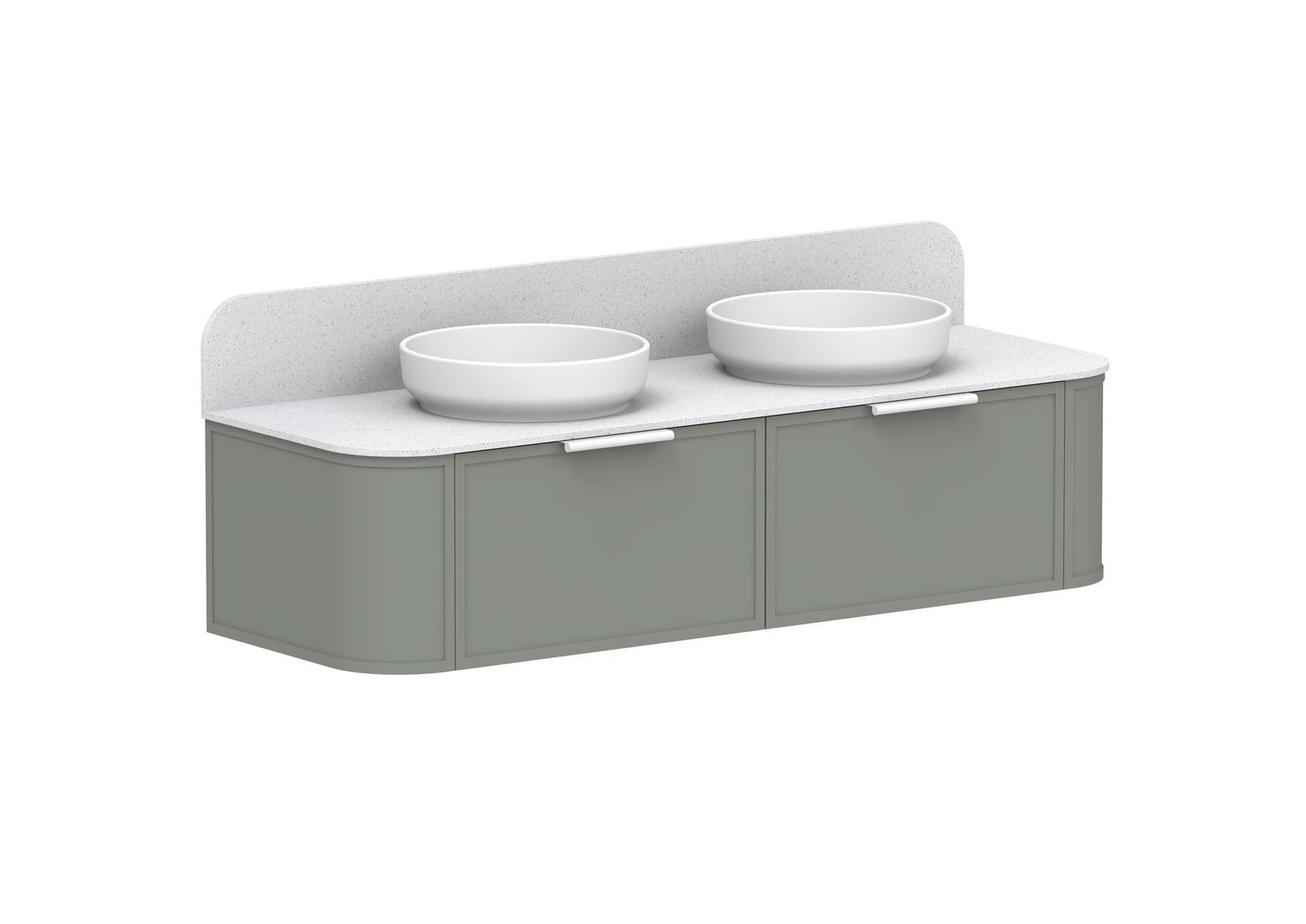 ADP Flo Wall Hung Vanity 1500mm in Topiary