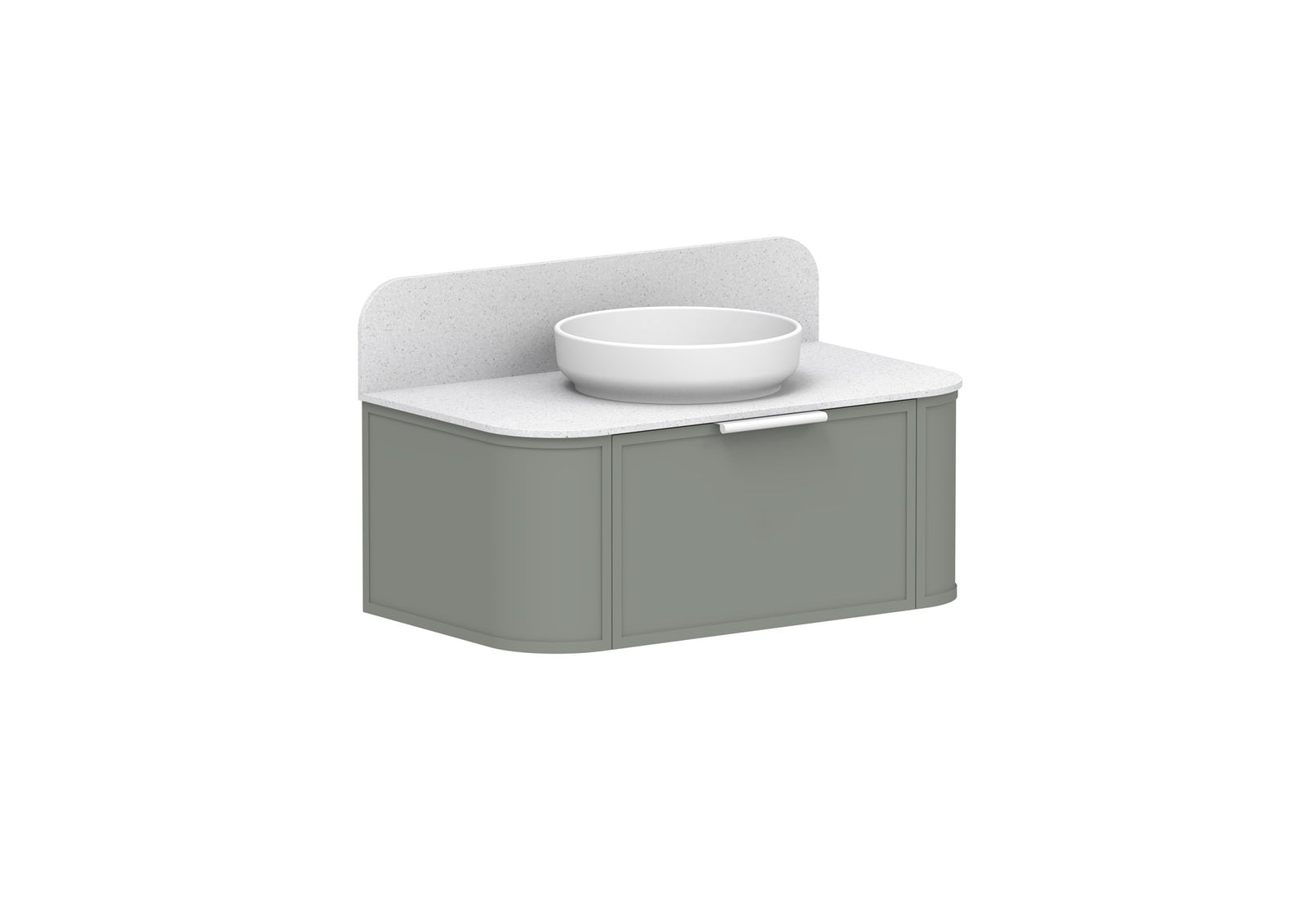 ADP Flo Wall Hung Vanity 900mm in Topiary