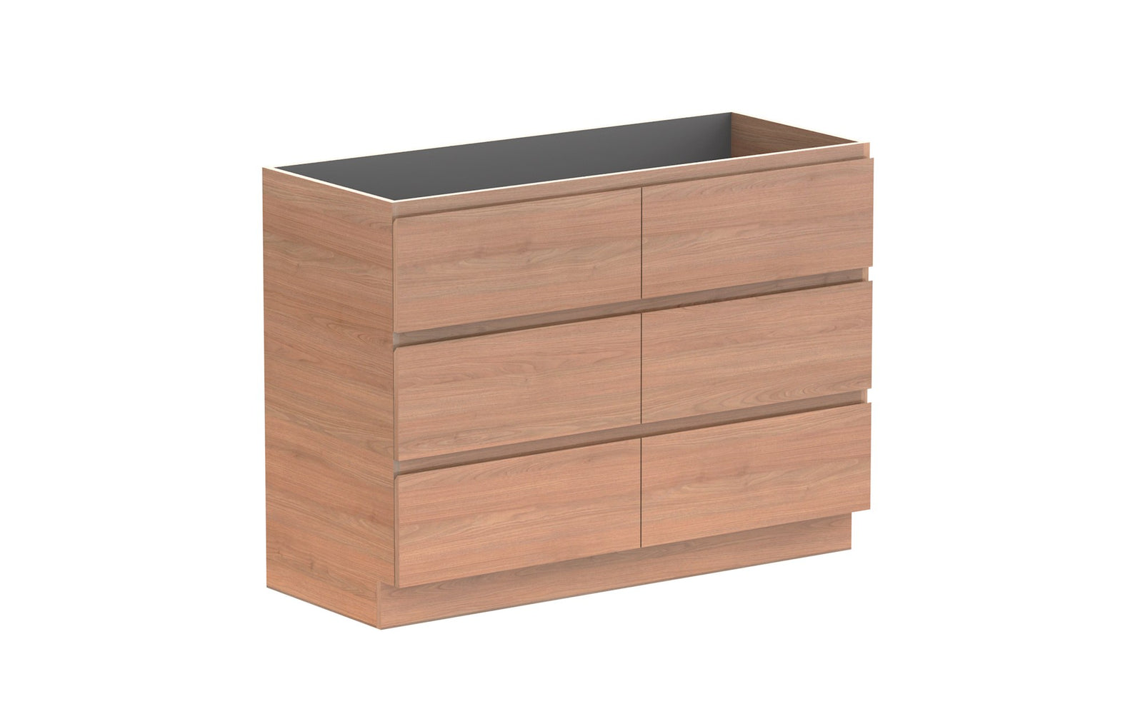 ADP Glacier Full Depth All-Drawer Trio Floor Mount Vanity 1200mm cabinet only