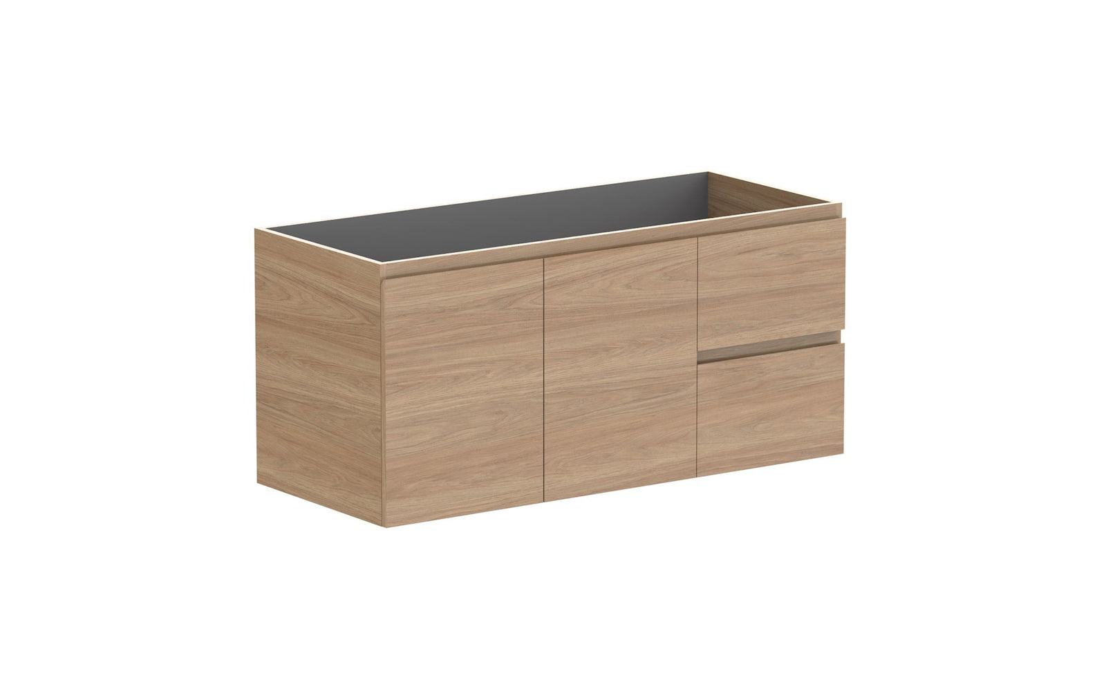 ADP Glacier Full Depth Door & Drawer Twin Wall Hung Vanity 1200mm cabinet only