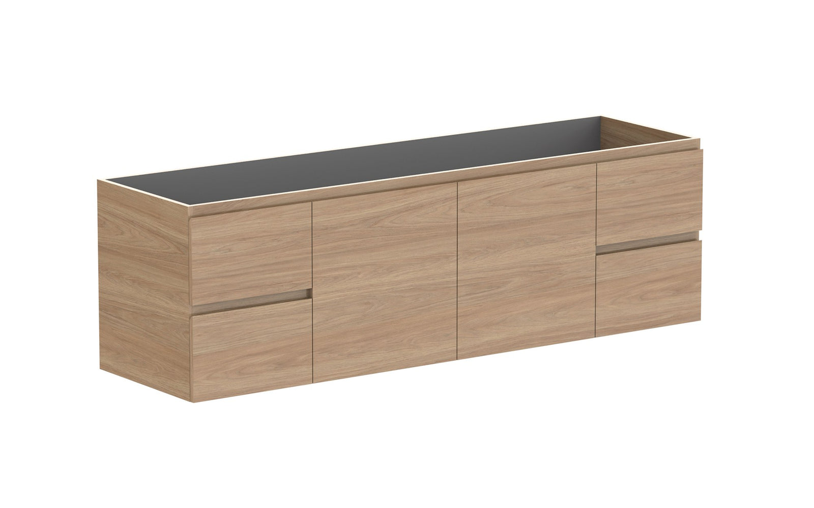 ADP Glacier Full Depth Door & Drawer Twin Wall Hung Vanity 1800mm cabinet only