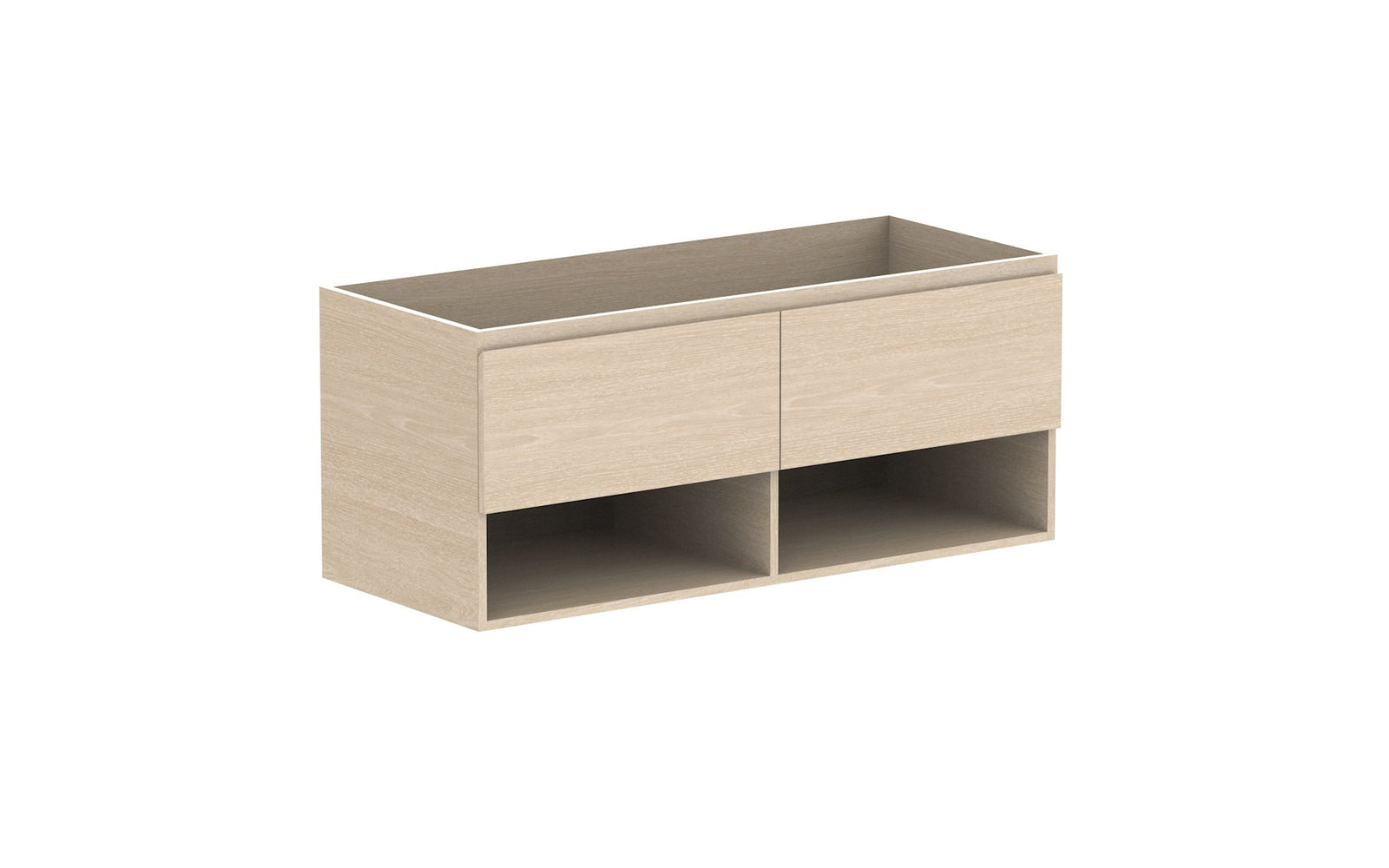 ADP Glacier Full Depth Shelf Slim Wall Hung Vanity 1200mm cabinet only