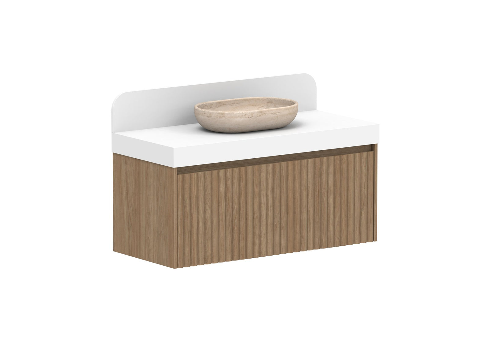 ADP Harper Wall Hung Vanity 1135mm centre bowl in Prime Oak