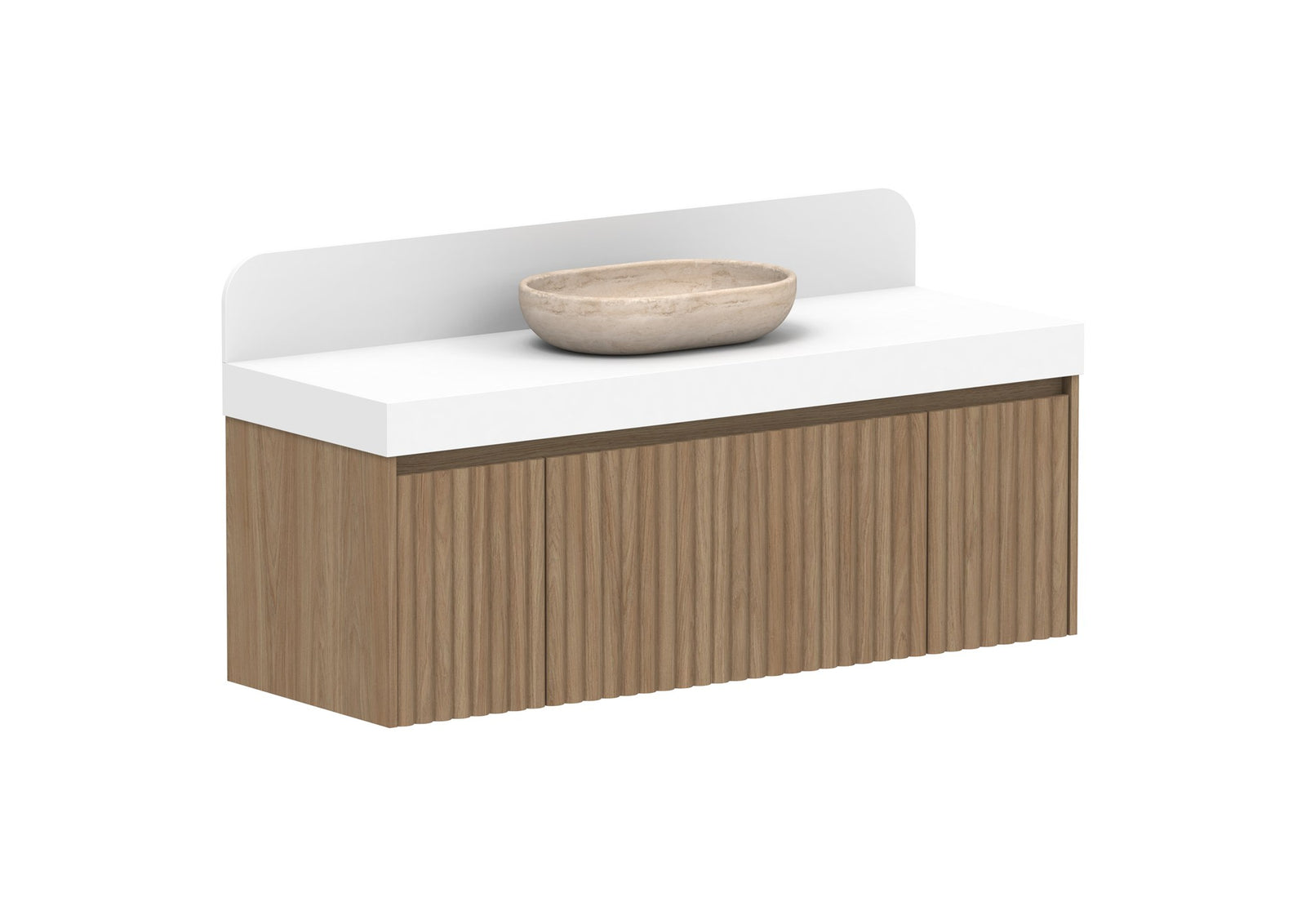 ADP Harper Wall Hung Vanity 1435mm centre bowl in Prime Oak