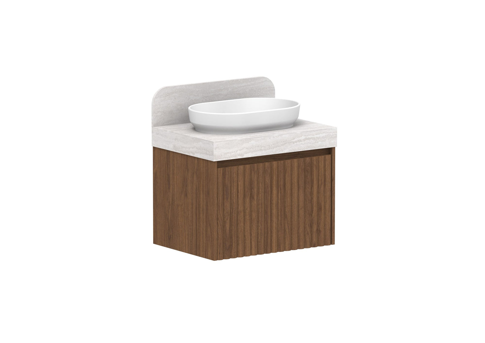 ADP Harper Wall Hung Vanity 685mm in Florentine Walnut