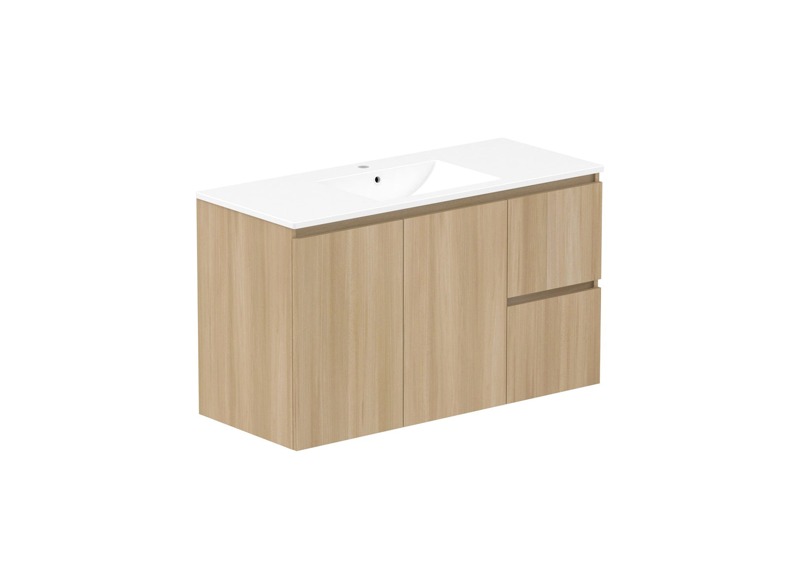 ADP Jane Vanity 1200mm centre bowl in Plantation Ash