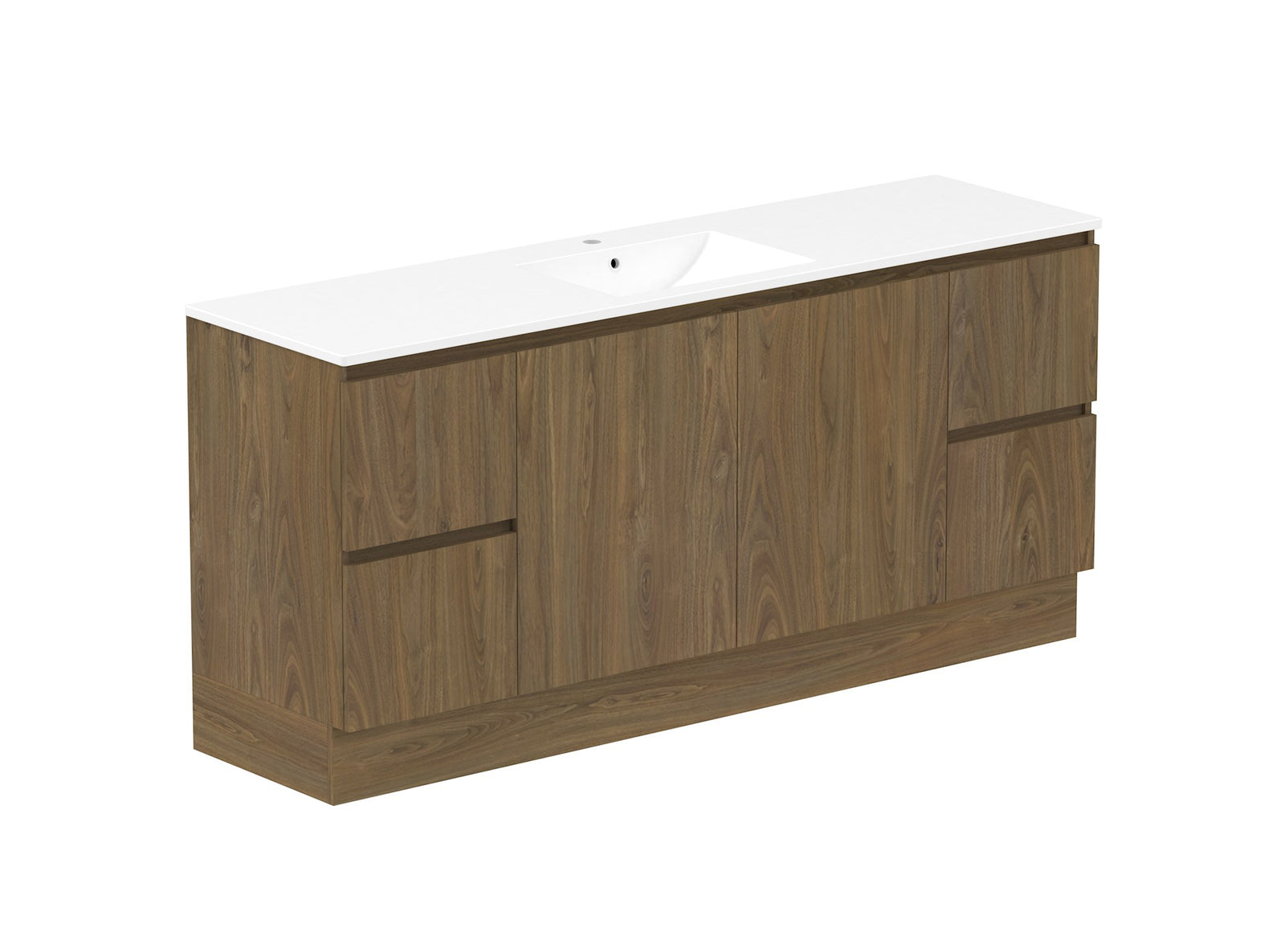 ADP Jane Vanity 1800mm centre bowl in Natural Walnut