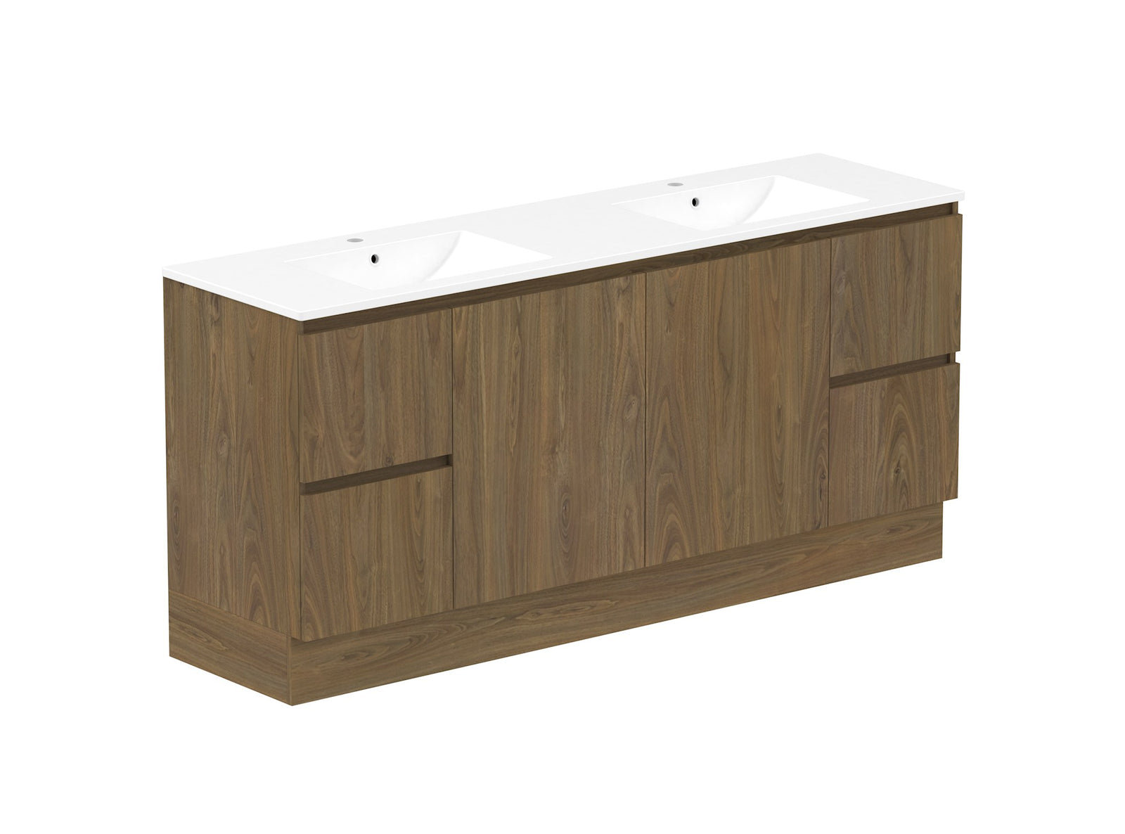 ADP Jane Vanity 1800mm double bowl in Natural Walnut
