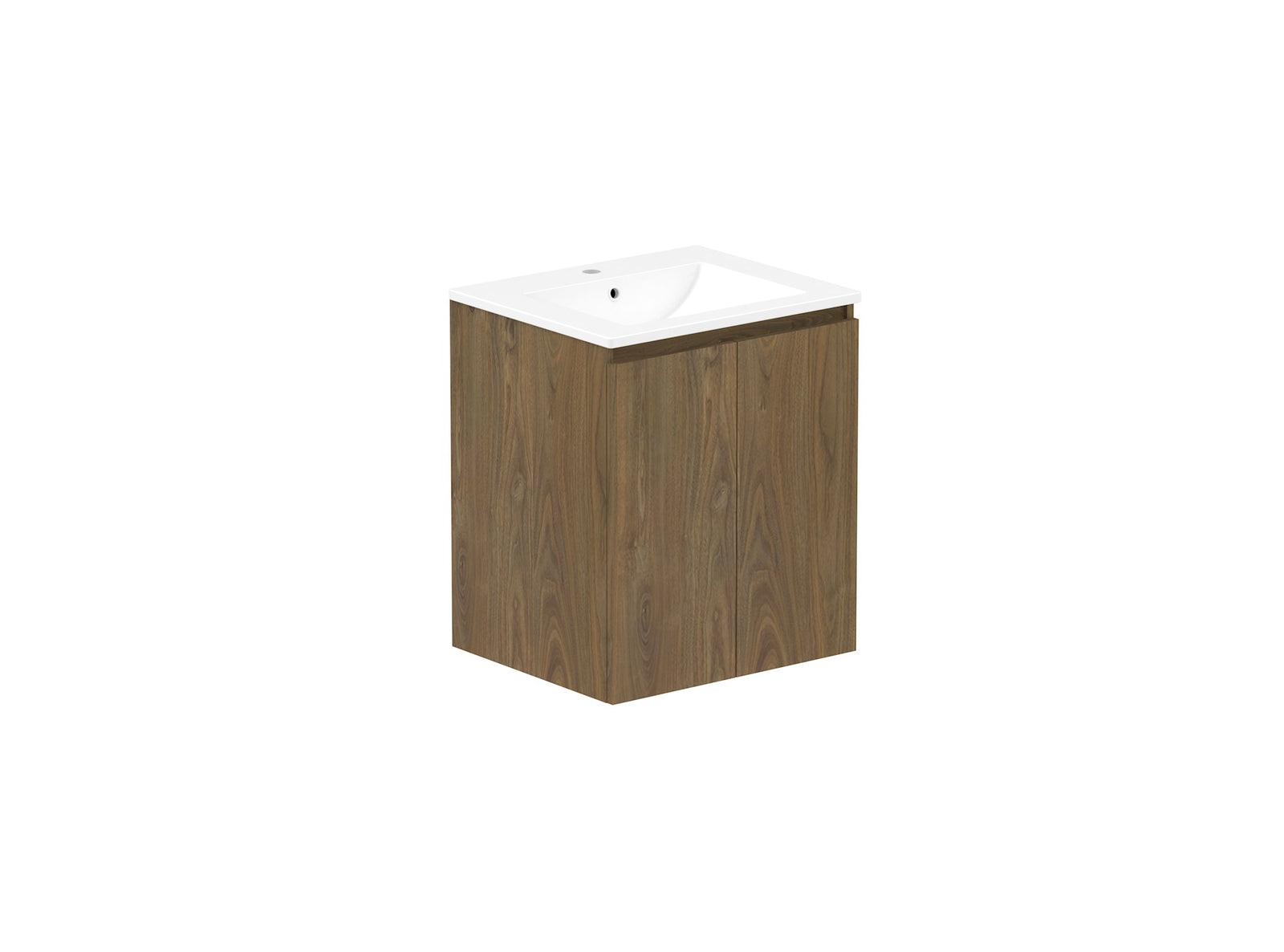 ADP Jane Vanity 600mm centre bowl in Natural Walnut