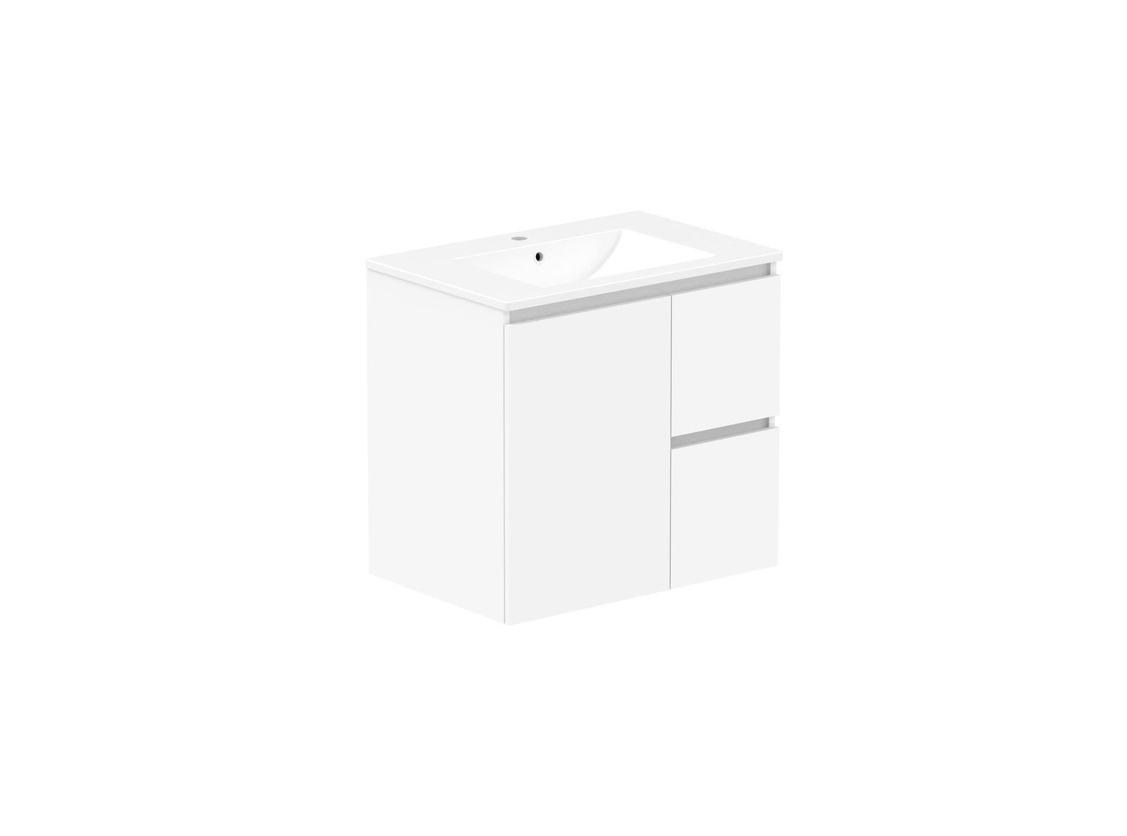 ADP Jane Vanity 750mm centre bowl in Polar White