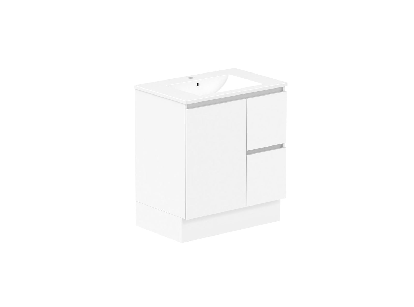 ADP Jane Vanity 750mm centre bowl in Polar White