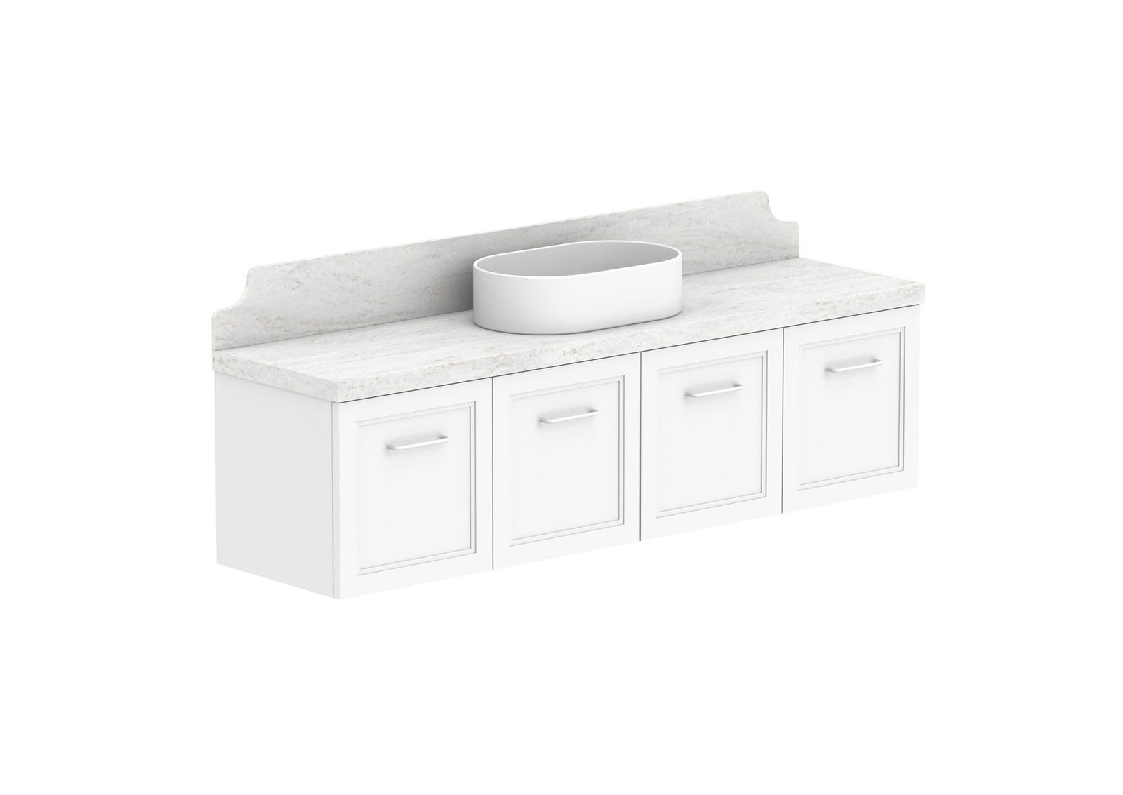 ADP Mabel Ensuite Wall Hung Vanity 1500mm centre bowl