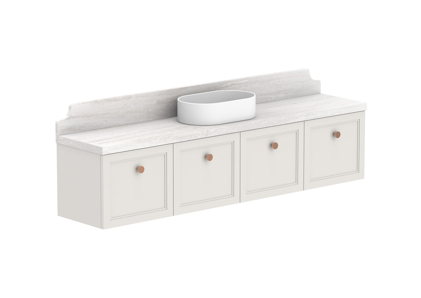 ADP Mabel Ensuite Wall Hung Vanity 1800mm centre bowl