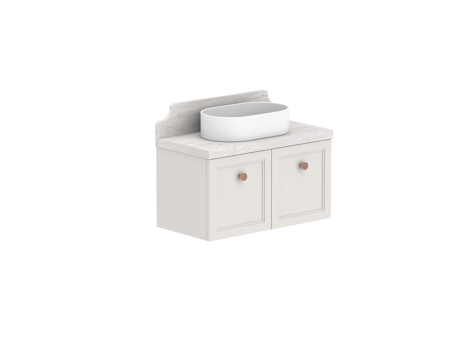 ADP Mabel Ensuite Wall Hung Vanity 750mm centre bowl