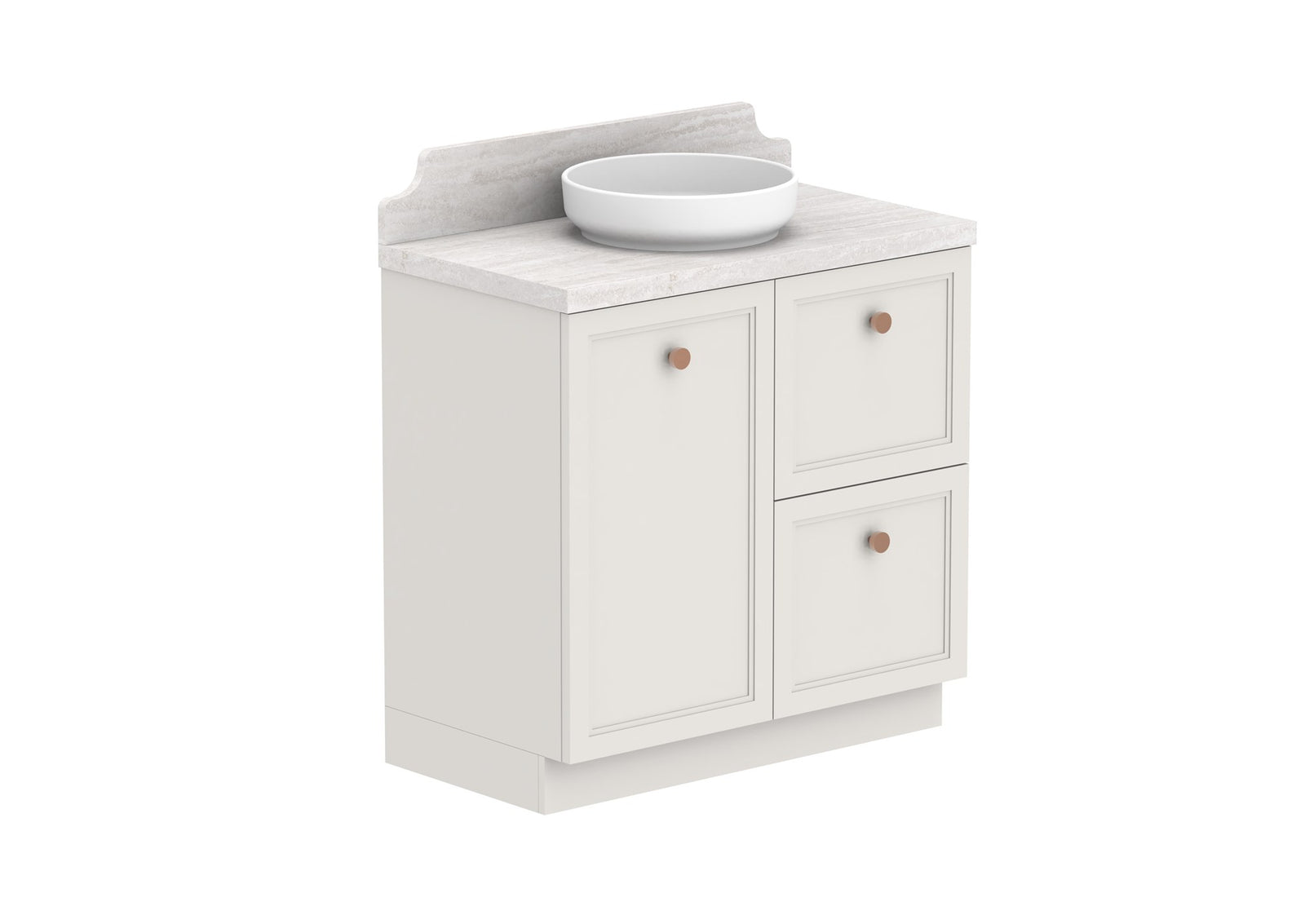 ADP Mabel Full Depth Floor Mount Vanity 900mm centre bowl