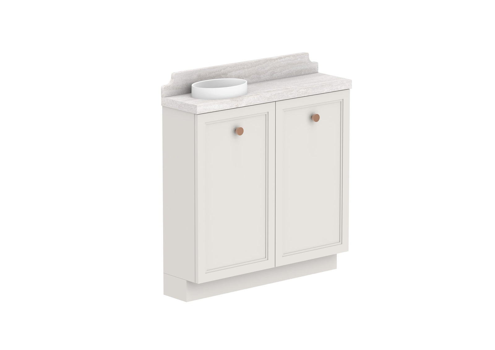 ADP Mabel Mini Floor Mount Vanity 900mm left offset bowl