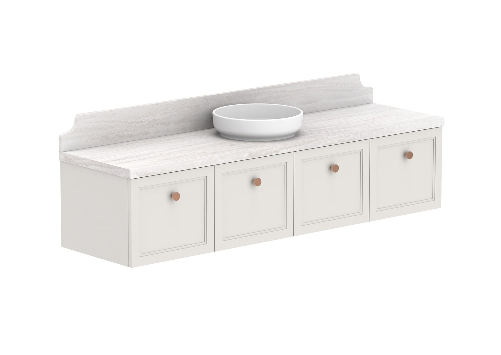 ADP Mabel Full Depth Wall Hung Vanity 1800mm centre bowl