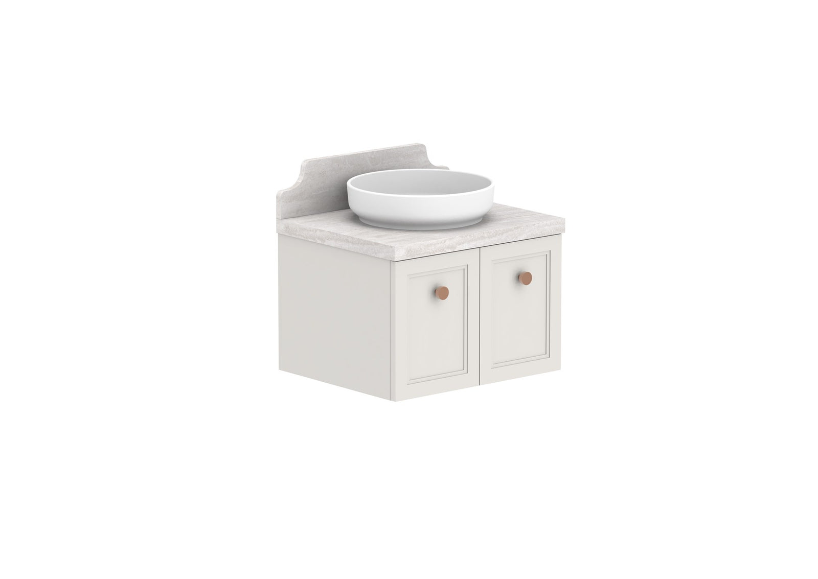 ADP Mabel Full Depth Wall Hung Vanity 600mm centre bowl