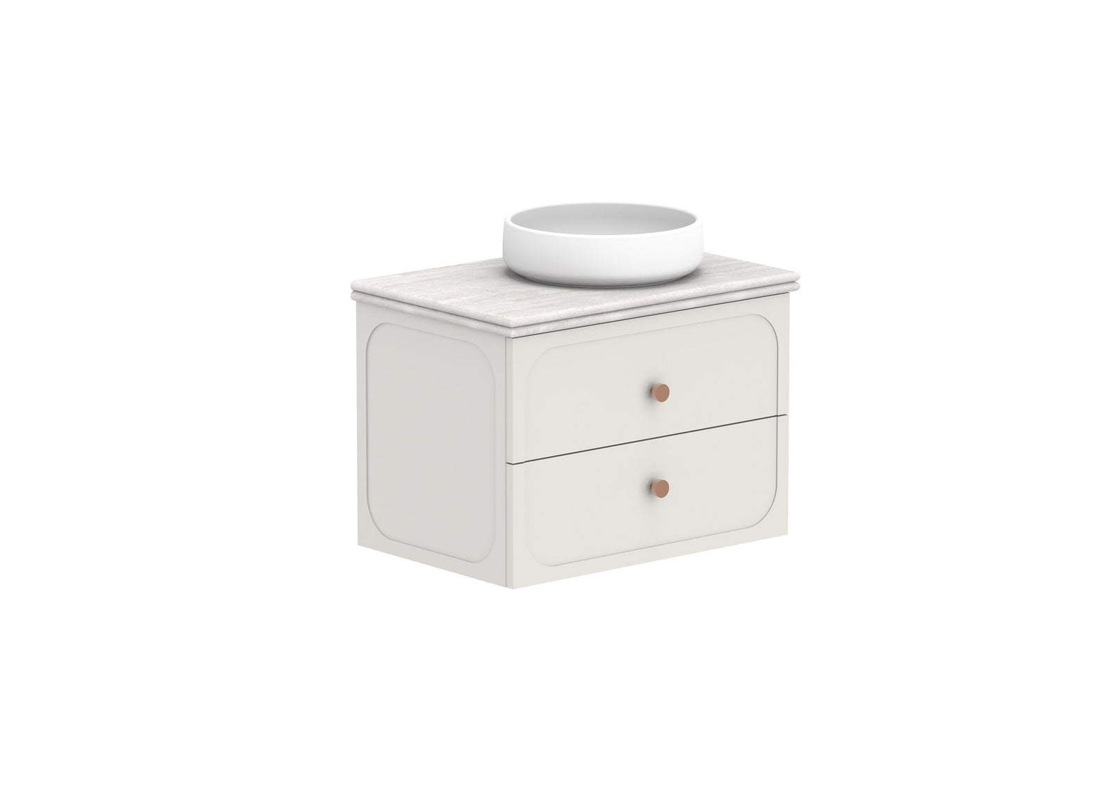 ADP Madden Wall Hung Vanity 750mm right offset bowl