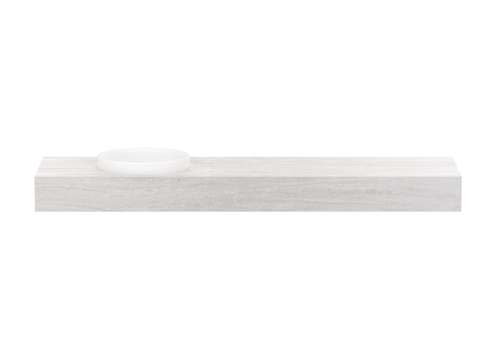 ADP Michel Wall Hung Vanity 1800mm left offset bowl, front view
