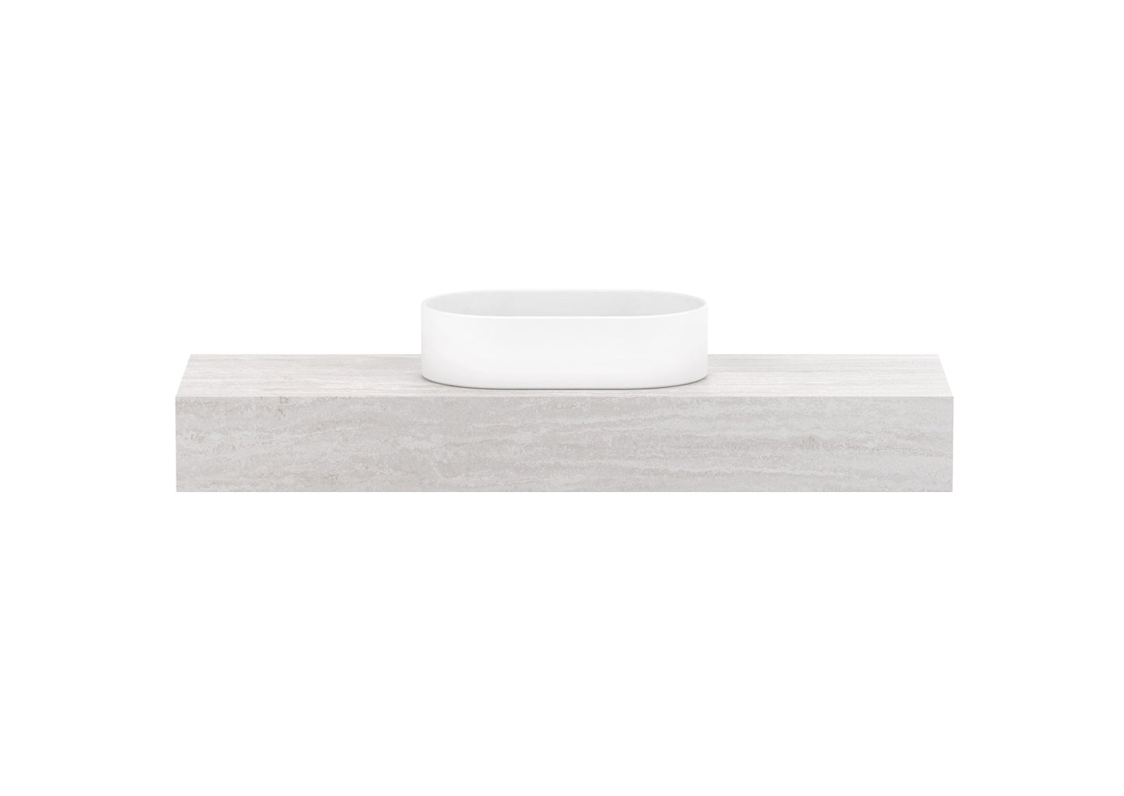 ADP Michel Ensuite Wall Hung Vanity 1200mm centre bowl, front view