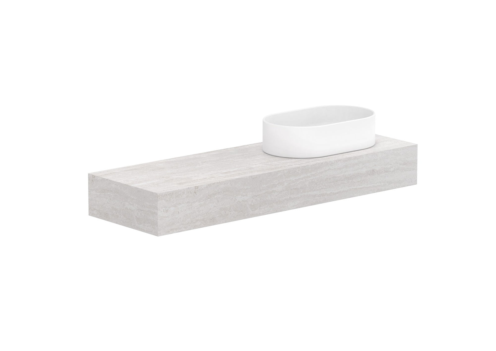 ADP Michel Ensuite Wall Hung Vanity 1200mm right offset bowl