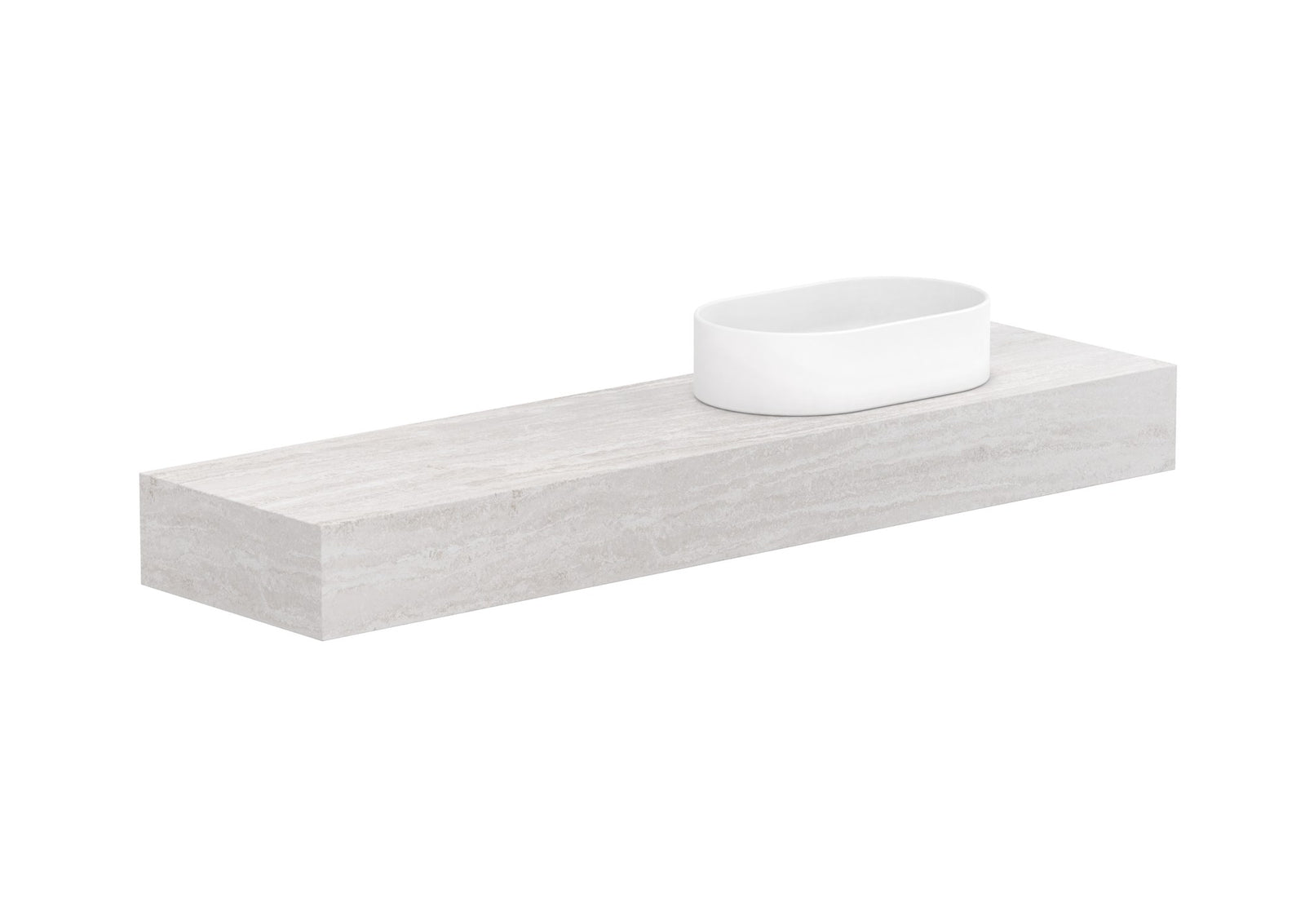 ADP Michel Ensuite Wall Hung Vanity 1800mm right offset bowl