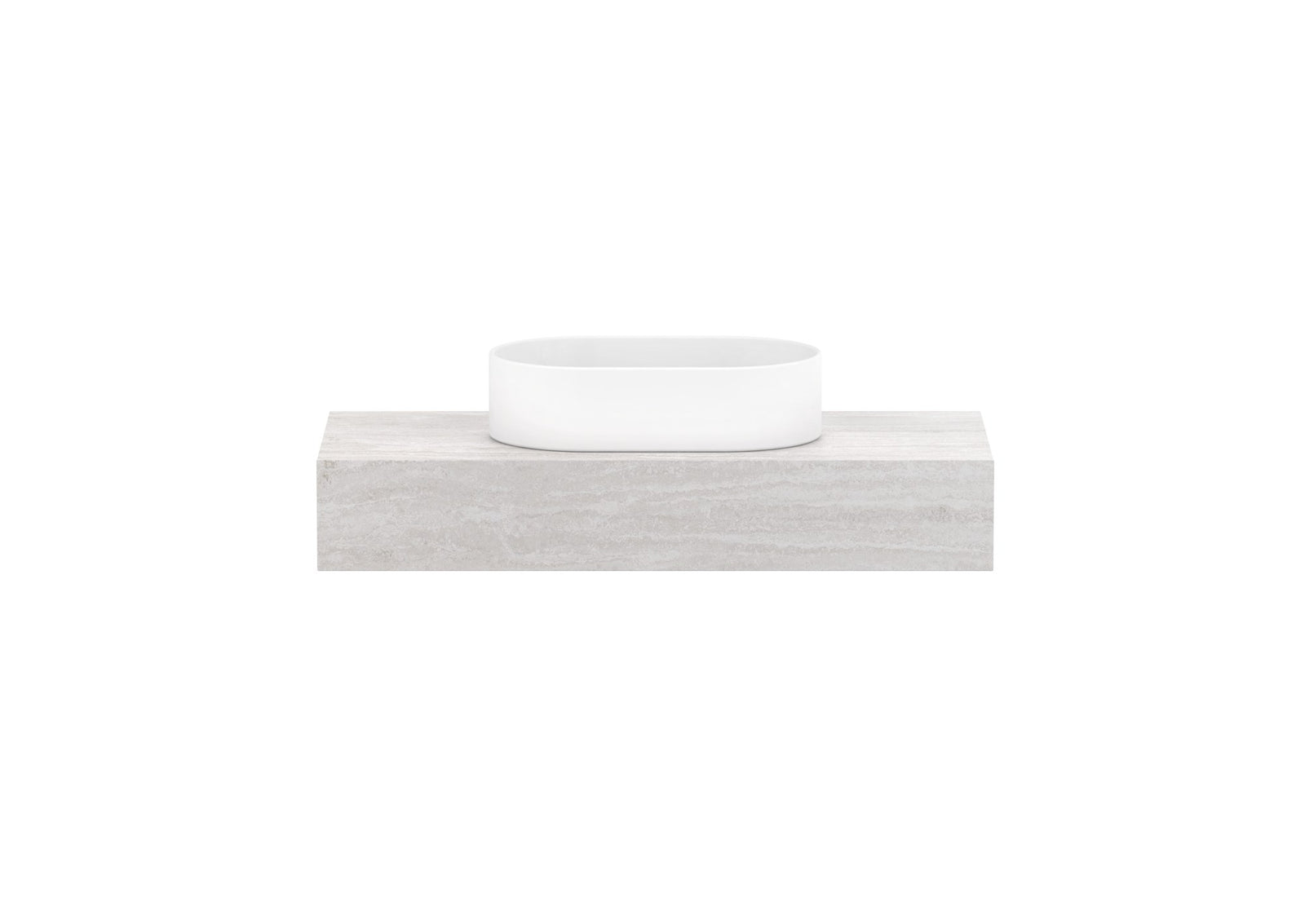 ADP Michel Ensuite Wall Hung Vanity 900mm centre bowl, front view
