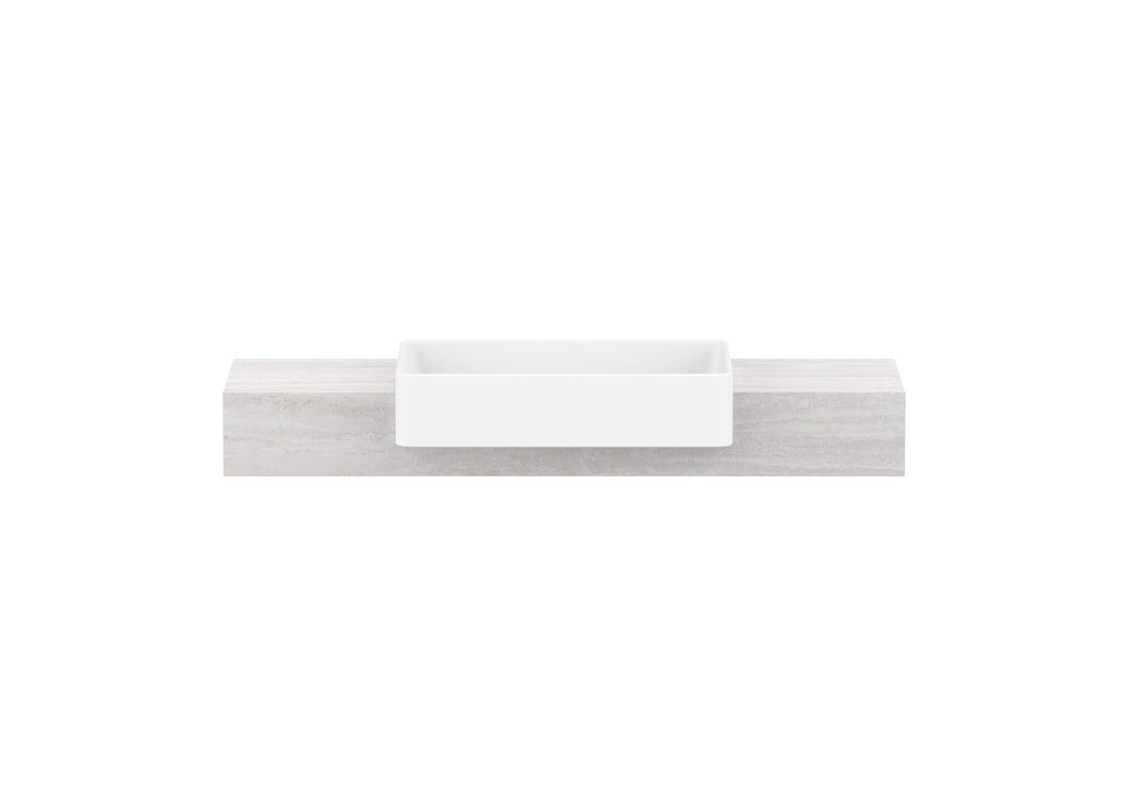 ADP Michel Semi-Recessed Wall Hung Vanity 1200mm centre bowl, front view