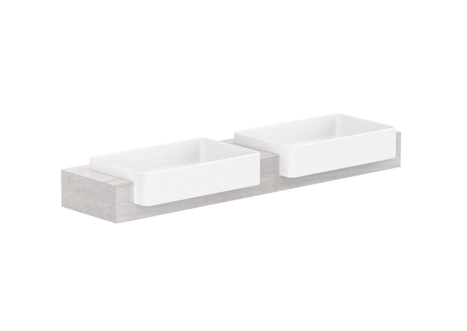 ADP Michel Semi-Recessed Wall Hung Vanity 1500mm double bowl