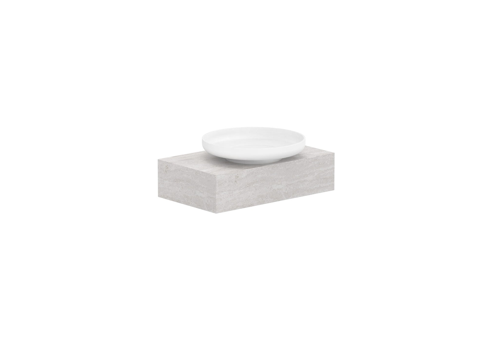 ADP Michel Semi-Recessed Wall Hung Vanity 600mm centre bowl