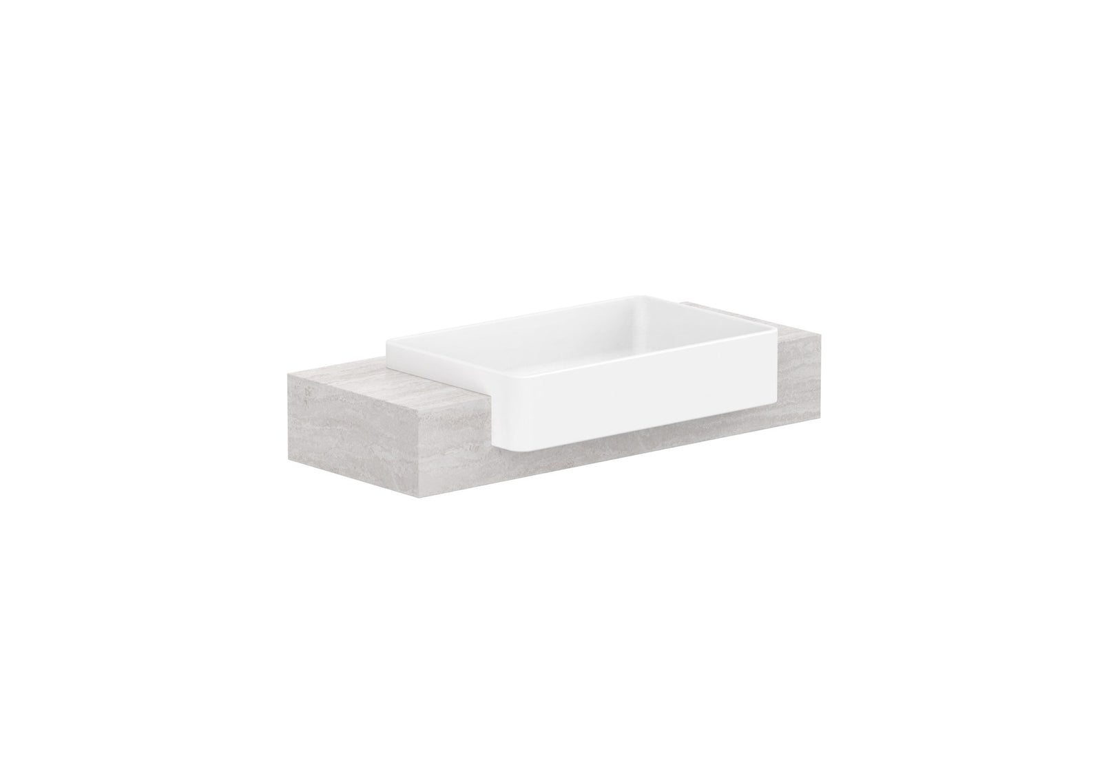 ADP Michel Semi-Recessed Wall Hung Vanity 900mm centre bowl