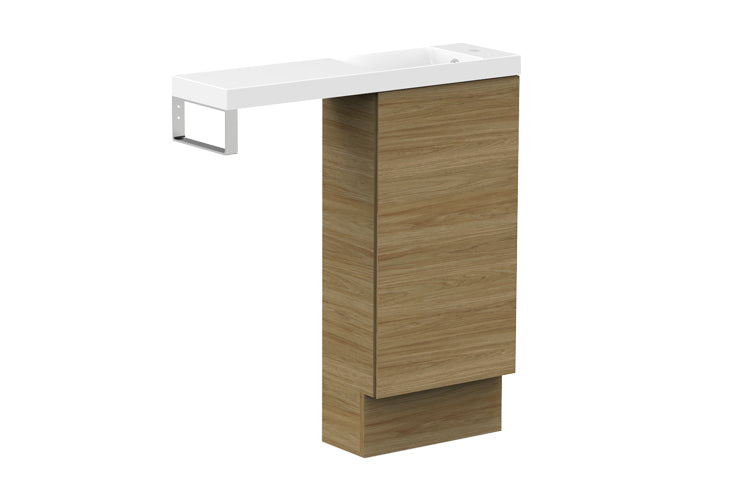 ADP Petite Rail Floor Mount Vanity, side view