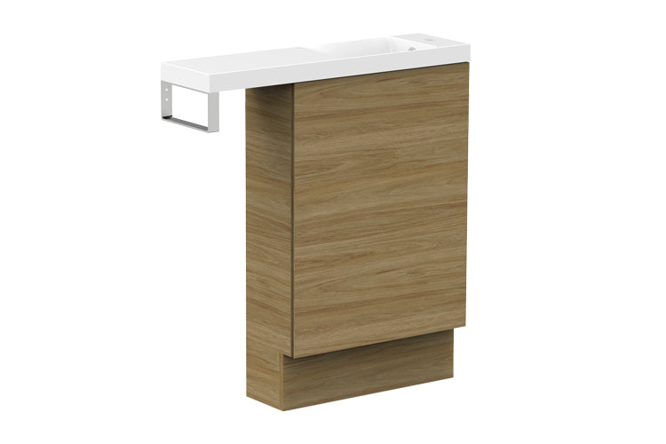 ADP Petite Rail Floor Mount Vanity, side view