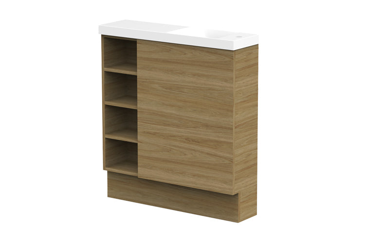 ADP Petite Shelf Floor Mount Vanity, side view