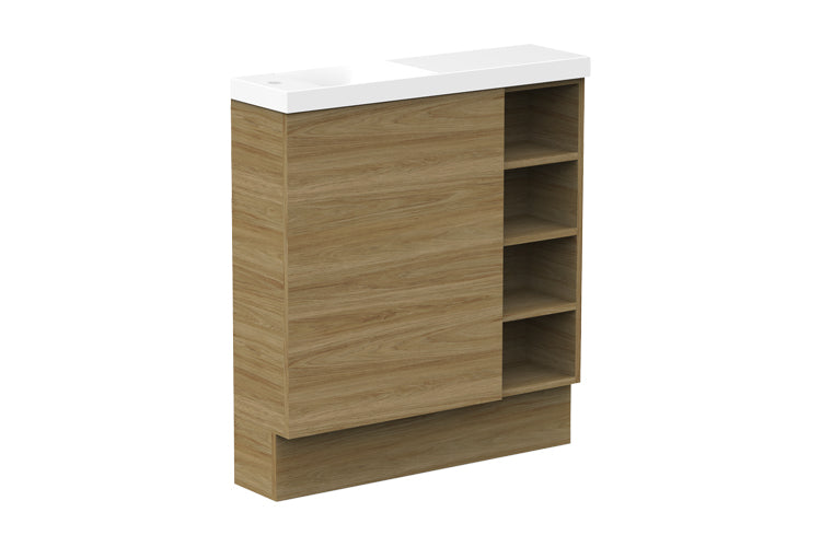 ADP Petite Shelf Floor Mount Vanity, side view