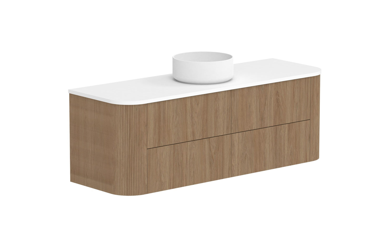 ADP Thirroul Wall Hung Vanity 1500mm centre bowl in Prime Oak